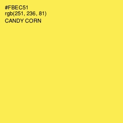 #FBEC51 - Candy Corn Color Image